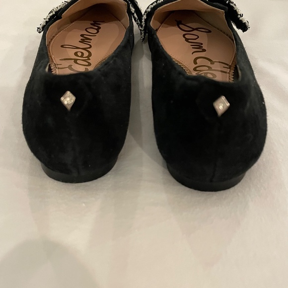 Sam Edelman black tweed embellished flats - Picture 2 of 5